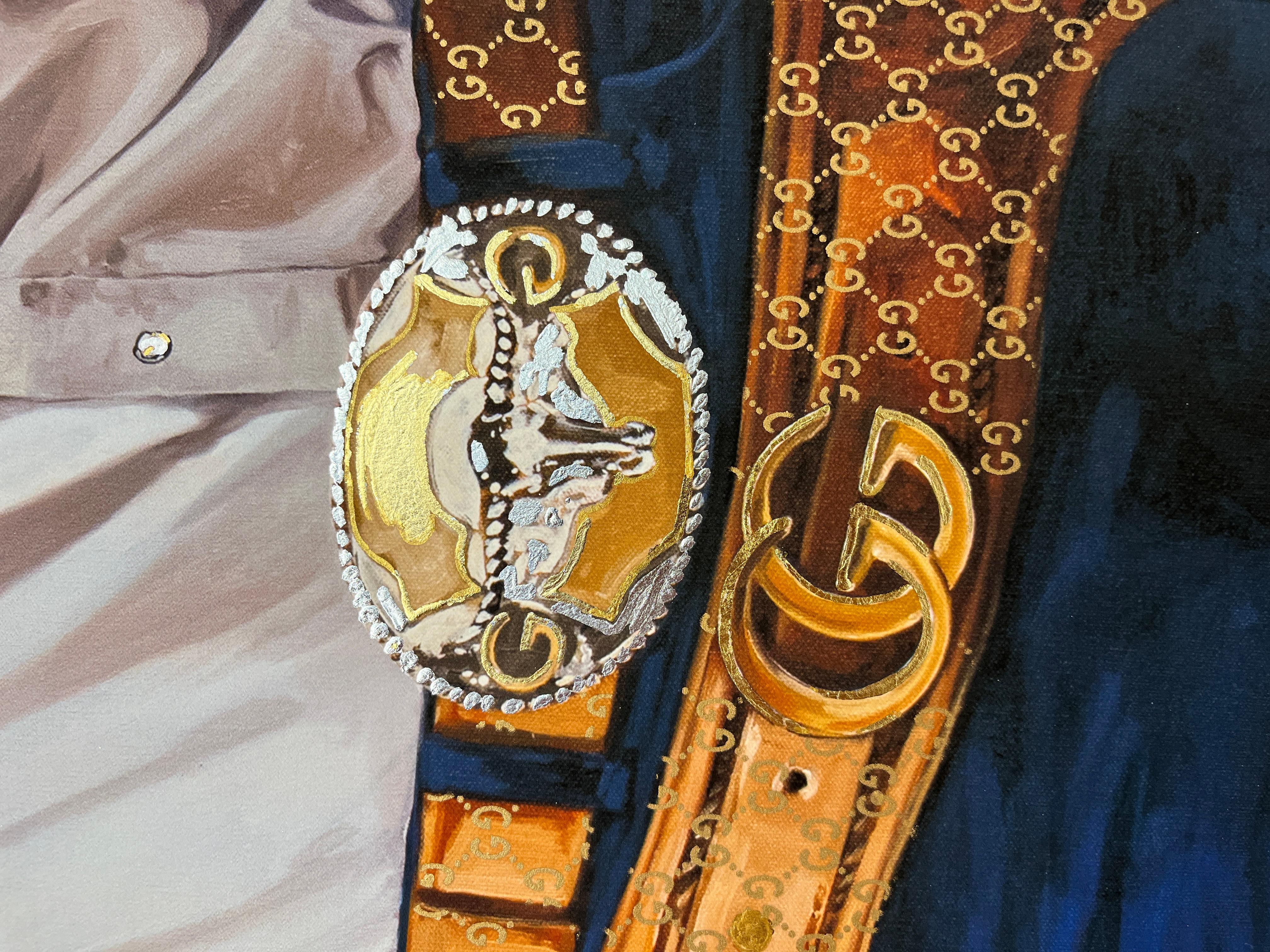 Der Archetyp des Marlboro-Mannes, ein rauer und unabhängiger Cowboy, war ein starkes Symbol für Männlichkeit und amerikanische Freiheit, das in der Zigarettenwerbung berühmt wurde. Indem er die traditionelle Cowboy-Ästhetik durch eine Gucci-Marke