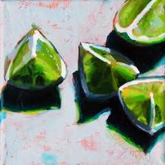 "4 Limes, " Oil Painting