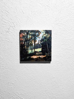 "Early Step" - Contemporary Forest Path Landscape Acrylic Painting, 2026