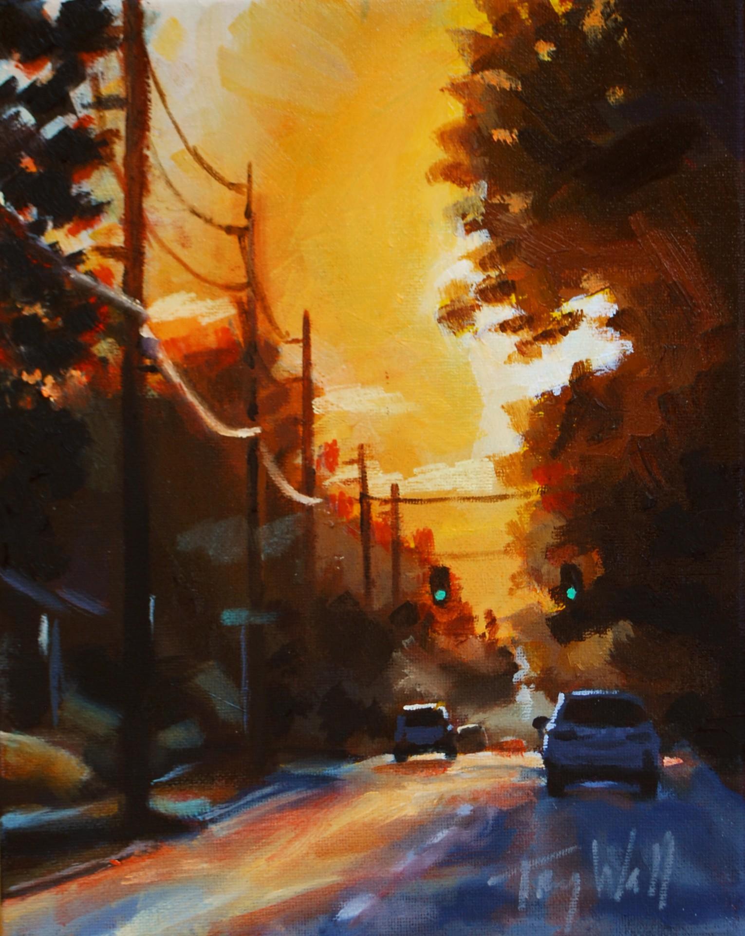 Landscape Painting de Tracy Wall - Volver a casa