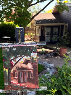 "Morning Nook" (2025), Original Landscape Still Life Oil Painting on Panel