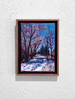 "Snow on HLC, Study #2 (mile-marker 20)" by Tracy Wall, Original Oil Painting