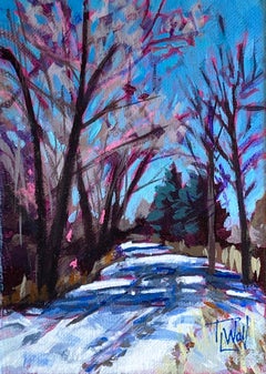 "Neve su HLC, studio n. 2 (chilometro 20)" di Tracy Wall, Pittura a olio originale