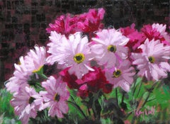 "Ramo de primavera",  Cuadro floral original en técnica mixta por Tracy Wall