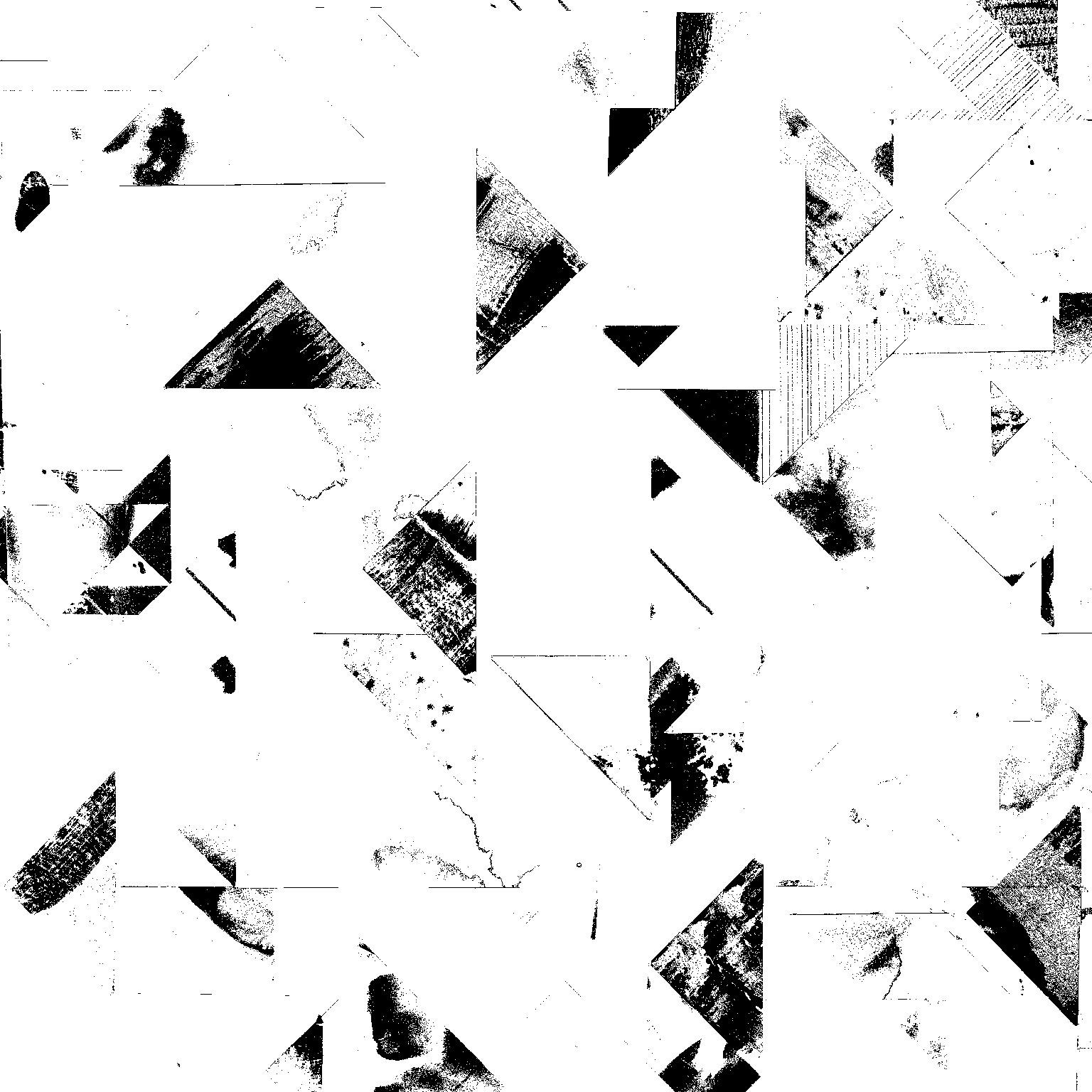 Trade Routes-Geometric Print Wallpaper in Black/White Colorway, on Smooth Paper For Sale