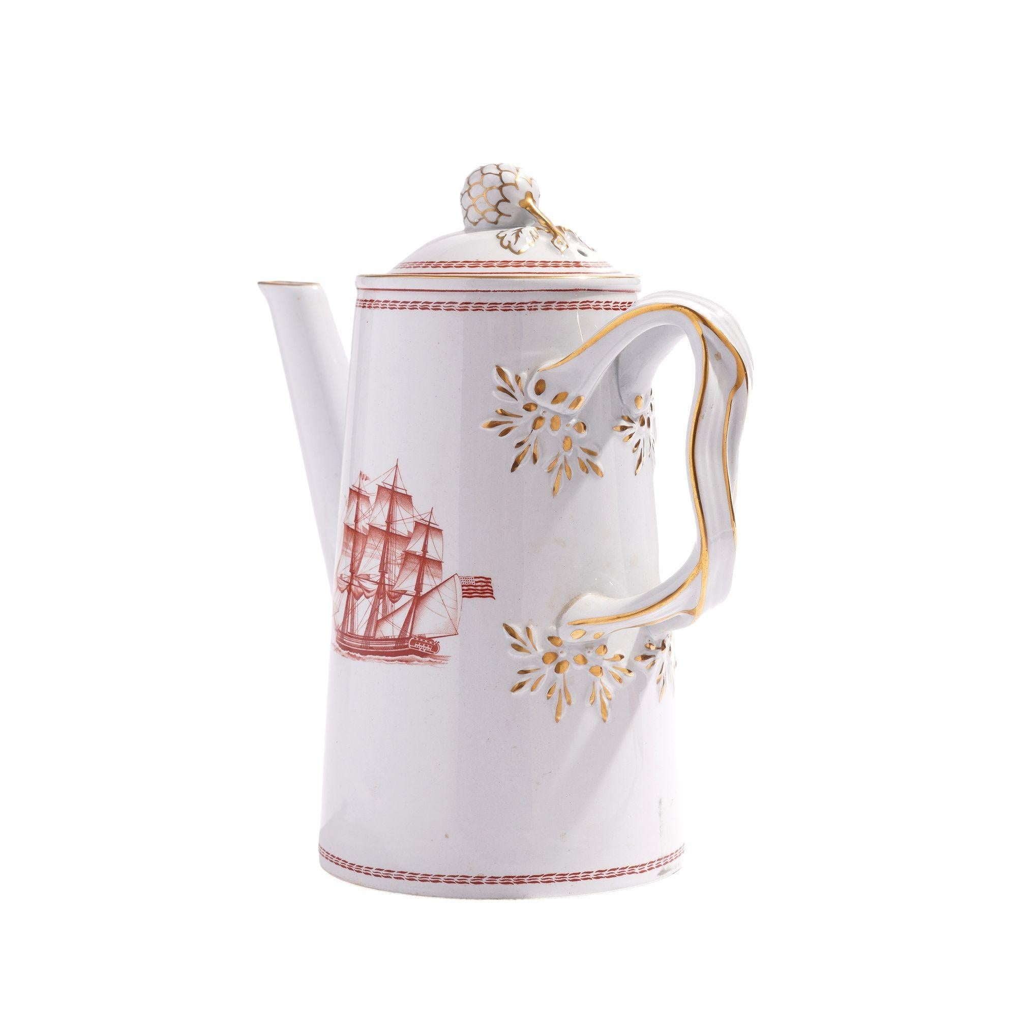 Cafetera Spode con diseño 