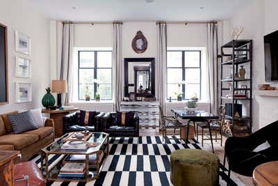  Eclectic Apartment Living Room.  Manhattan Townhouse by Nate Berkus Associates.