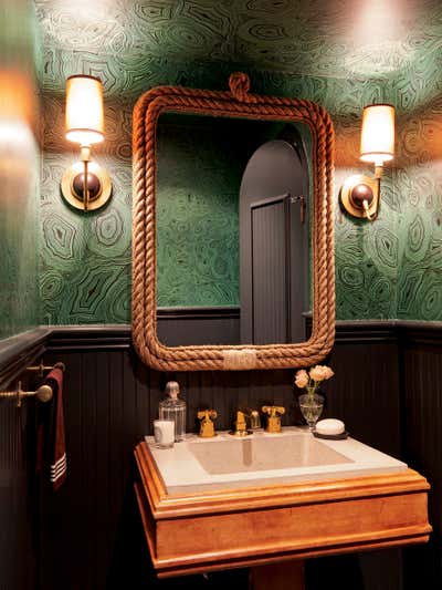 Eclectic Apartment Bathroom.  Manhattan Townhouse by Nate Berkus Associates.