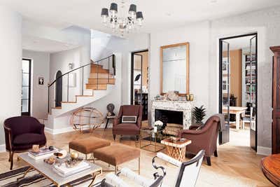  Eclectic Apartment Living Room.  Manhattan Townhouse by Nate Berkus Associates.