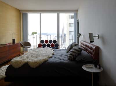  Mid-Century Modern Apartment Bedroom. San Francisco Nob Hill Apartment, 1961 by BoydDesign.