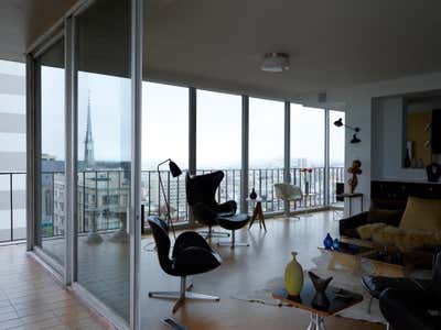 Mid-Century Modern Living Room. San Francisco Nob Hill Apartment, 1961 by BoydDesign.
