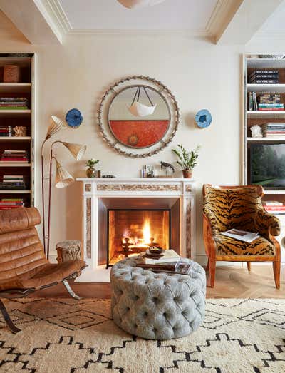  Eclectic Family Home Living Room. City by Markham Roberts Inc..