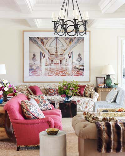  Eclectic Country House Living Room. Country by Markham Roberts Inc..