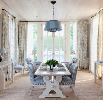  Preppy Country House Dining Room. Country by Markham Roberts Inc..