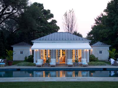  Preppy Exterior. Kentucky Pool House by Kemble Interiors, Inc..