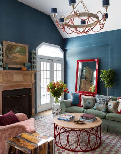  Eclectic Family Home Living Room. Long Island Escape by Kemble Interiors, Inc..