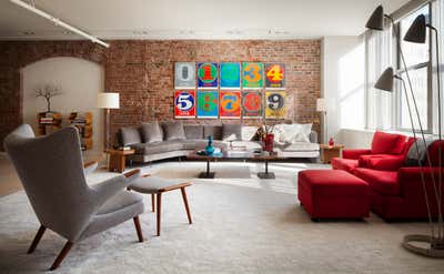  Apartment Living Room. Downtown Loft by Shawn Henderson Interior Design.