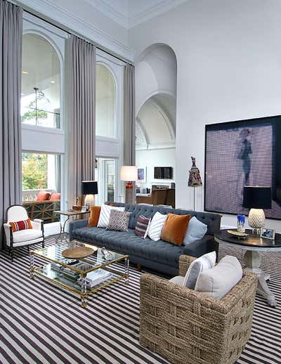  Eclectic Family Home Living Room. Atlanta Home by Nate Berkus Associates.