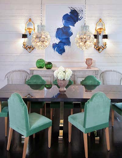  Eclectic Family Home Dining Room. Atlanta Home by Nate Berkus Associates.