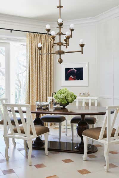  Mediterranean Family Home Dining Room. Bel Air by Kim Alexandriuk Design.