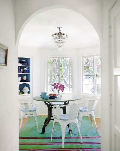  Bohemian Family Home Dining Room. Los Angeles Home by Nathan Turner Inc.