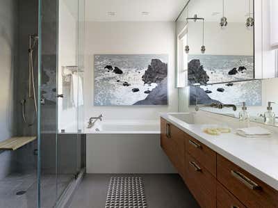 Eclectic Family Home Bathroom. 25th Street Residence by Geremia Design.