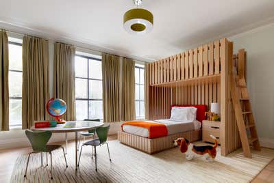Contemporary Children's Room. Village Townhouse by Shawn Henderson Interior Design.