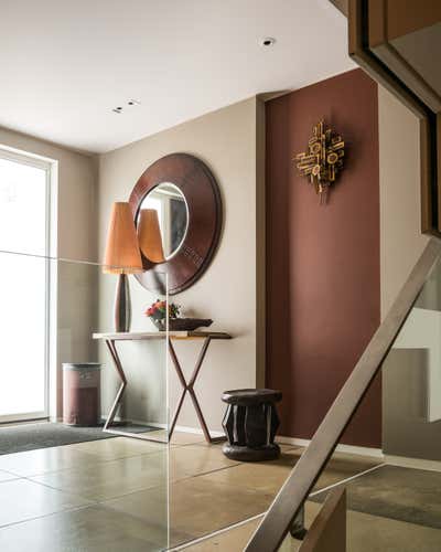 Contemporary Bachelor Pad Entry and Hall. Bayswater Mews House by Maddux Creative.