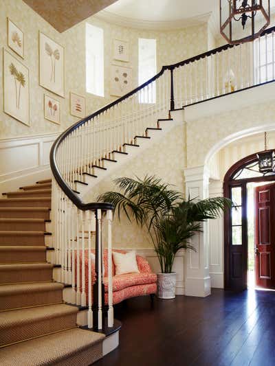  Beach Style Family Home Entry and Hall. Palm Beach Residence by Kemble Interiors, Inc..