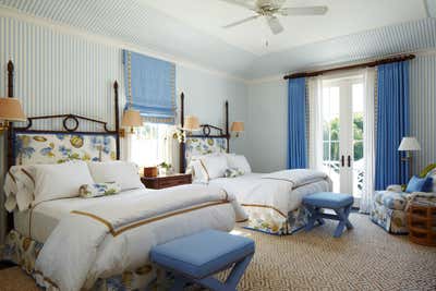  Beach Style Family Home Bedroom. Palm Beach Residence by Kemble Interiors, Inc..