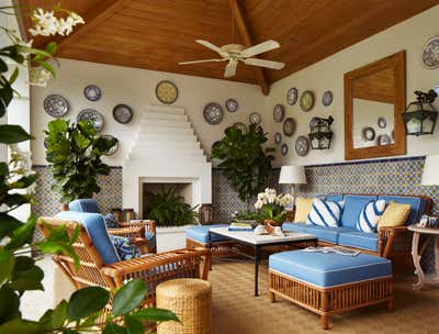  Beach Style Family Home Patio and Deck. Palm Beach Residence by Kemble Interiors, Inc..