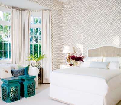  Beach Style Family Home Bedroom. Florida Retreat by Kemble Interiors, Inc..