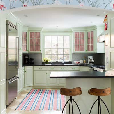  Preppy Family Home Kitchen. Long Island Escape by Kemble Interiors, Inc..