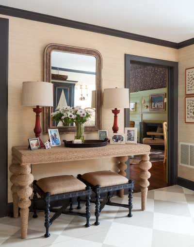  Preppy Entry and Hall. Long Island Escape by Kemble Interiors, Inc..