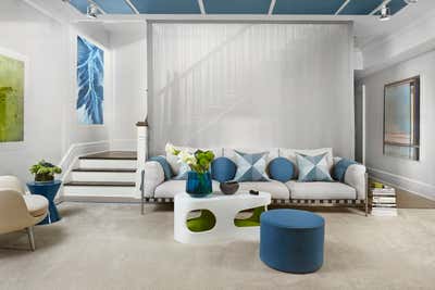  Modern Mixed Use Living Room. Southampton NY Showhouse by Dale Cohen Designstudio.