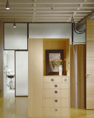 Contemporary Apartment Storage Room and Closet. Tribeca Loft by Kligerman Architecture and Design.