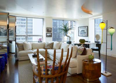  Eclectic Apartment Living Room. Museum Tower by Harry Heissmann Inc..