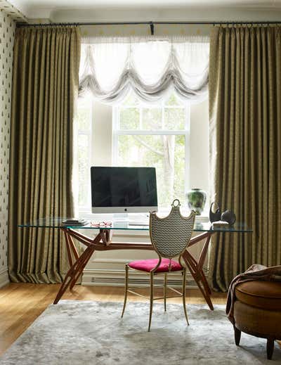 Eclectic Apartment Office and Study. Manhattan I by Alexandra Loew, Inc..