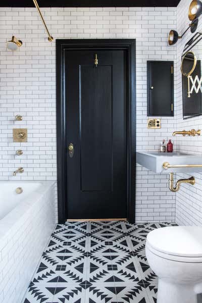  Eclectic Family Home Bathroom. Oakland Bath by Katie Martinez Design.
