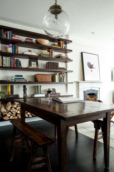 Organic Apartment Office and Study. Greenwich Village Apartment by Katie Martinez Design.