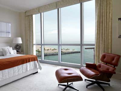  Beach House Bedroom. Chic Modern Oceanfront Penthouse  by Frank de Biasi Interiors.