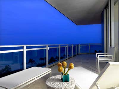  Modern Beach House Patio and Deck. Chic Modern Oceanfront Penthouse  by Frank de Biasi Interiors.