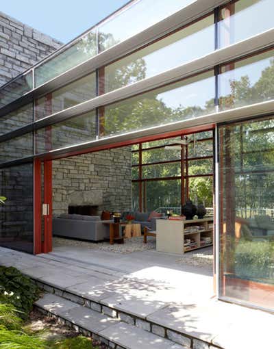  Modern Family Home Exterior. Indoor/Outdoor Home by Frank de Biasi Interiors.