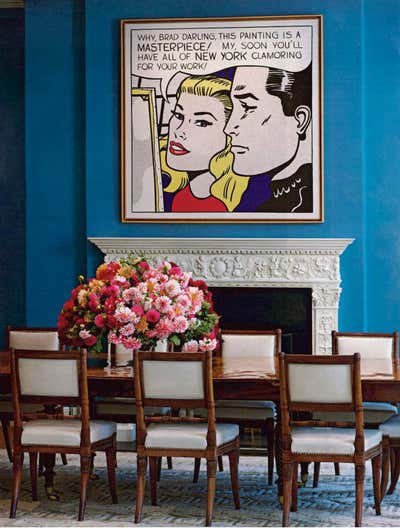  Eclectic Apartment Dining Room. Park Avenue Residence by Kristen McGinnis Design.