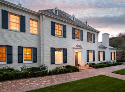  Traditional Family Home Exterior. Europe Meets California by Timothy Corrigan, Inc..