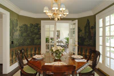 Traditional Family Home Dining Room. Georgian Colonial by Timothy Corrigan, Inc..