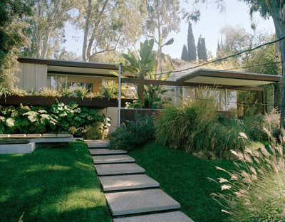  Mid-Century Modern Family Home Exterior. Neutra House LA by David Netto Design LLC.
