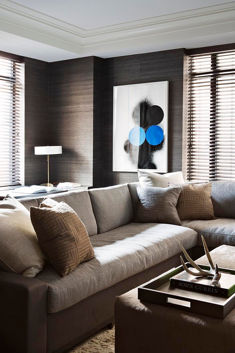 Media Room/Office by Shamir Shah Design on 1stdibs