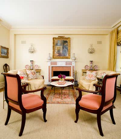  Traditional Family Home Living Room. Fifth Ave. Pre-War by Sara Gilbane Interiors.