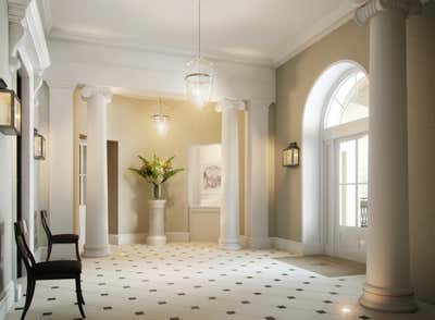 Contemporary Apartment Entry and Hall. Royal Pavilion by Ben Pentreath Ltd..